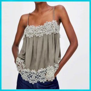 Zara Lace Camisole Tank Top